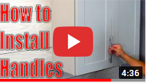 How to Install Cabinet Door Handles & Pulls – Decorative Hardware Installation video clip
