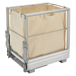 Rev-A-Shelf 14-5/16" Aluminum Pullout Hamper with Soft Open/Close Silver Rev-A-Shelf 5190-15RM-117 Questions & Answers