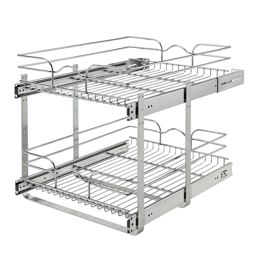 Rev-A-Shelf 18" x 22" Two-Tier Pull-Out Basket Chrome Rev-A-Shelf 5WB2-1822CR-1 Questions & Answers