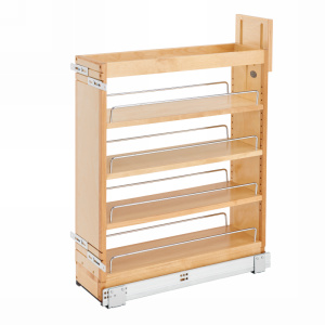 Rev-A-Shelf 6-1/2" Base Cabinet Organizer with BLUMOTION Soft-Close Maple Rev-A-Shelf 448-BCSC-6C Questions & Answers