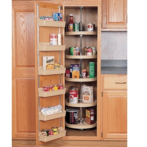 Rev-A-Shelf 18" Polymer Pantry Full Circle 5 Shelf Lazy Susan White Independently Rotating Rev-A-Shelf 6065-18-11-52 Questions & Answers