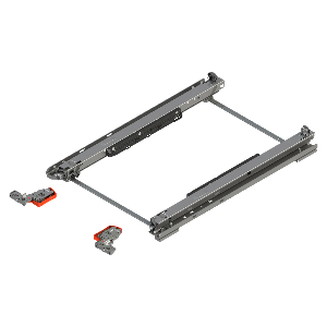 The instructions assume installation in frameless w/overlay door w/o Tip On Blumotion  How do I calculate rail setback when using Tip On Blumotion for a frameless w/inset door installation?