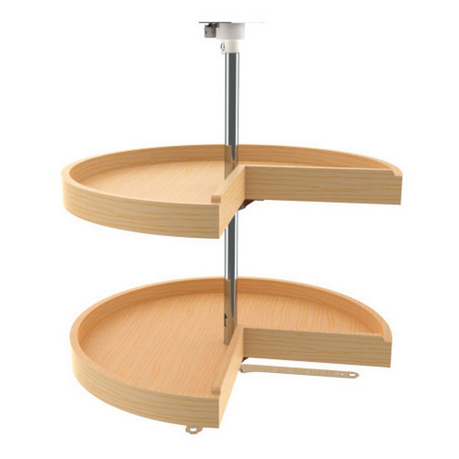 Rev-A-Shelf 24" Wood Pie-Cut 2 Shelf Lazy Susan Natural Maple Rev-A-Shelf 4WLS942-24-52 Questions & Answers