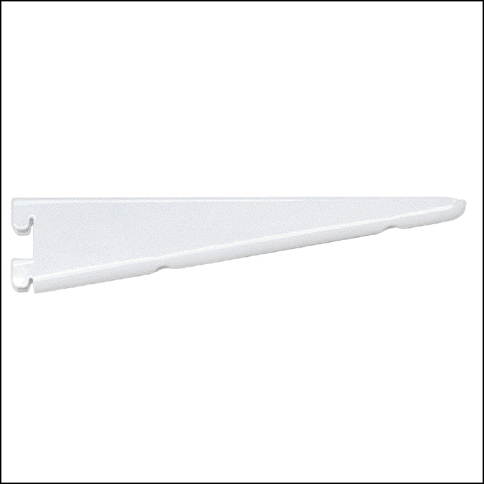 10-1/2" Premier Heavy Duty Double Slotted Shelf Bracket White WE Preferred B01-56101-WH4 Questions & Answers