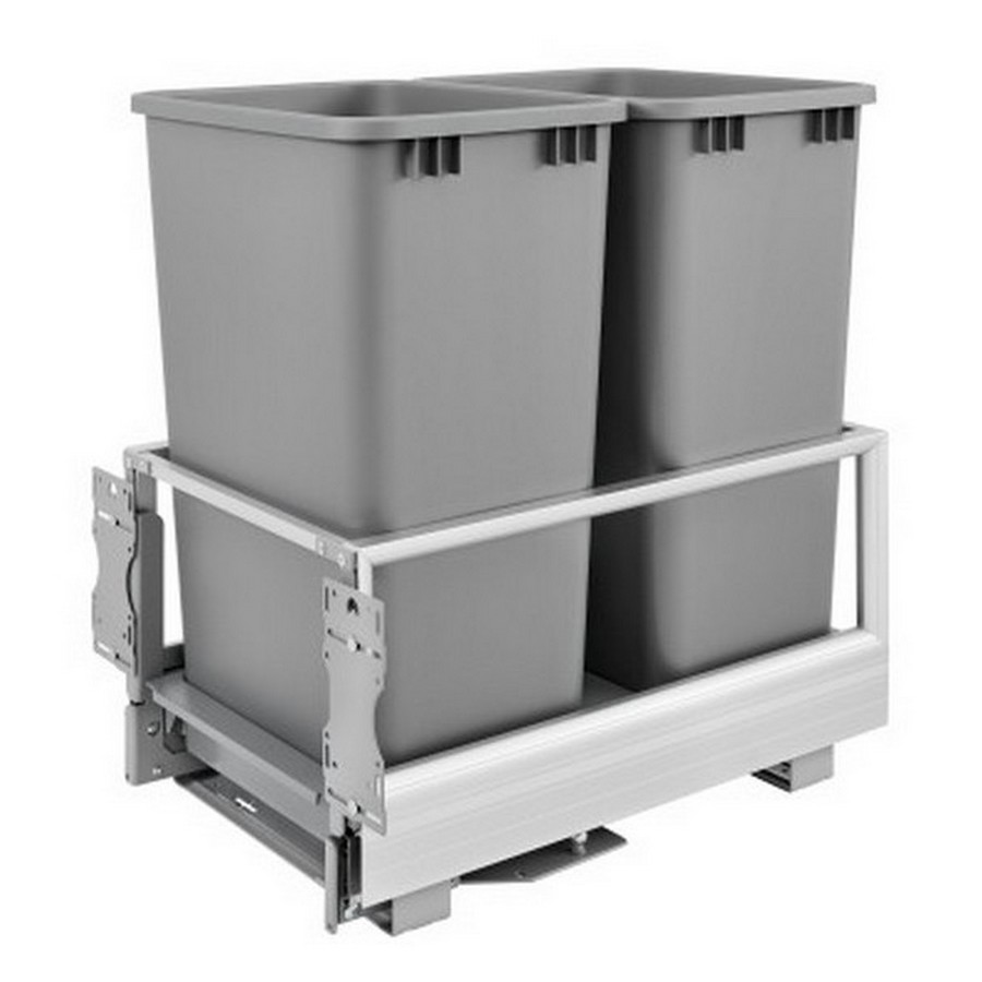 I have purchased this trash pull out and I have a countertop with a 1 inch overhang but the back bin can't be opene