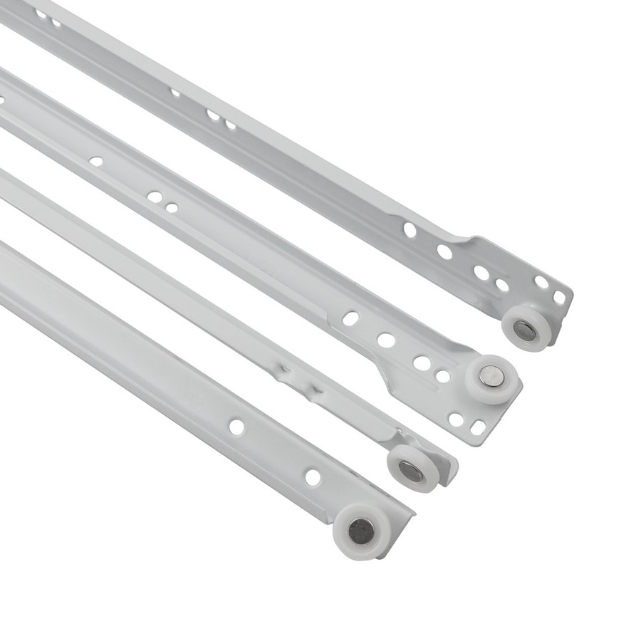 20" Bottom Mount Euro Slide 75 lb 3/4 Extension White Hickory Hardware P1700/20-W Questions & Answers
