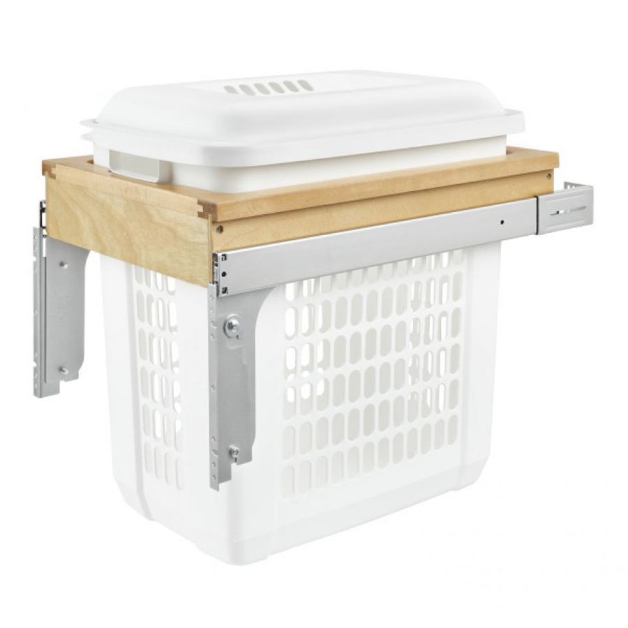 Rev-A-Shelf Single Top Mount Hamper Pull-Out Natural Maple Rev-A-Shelf 4VHTM-1520DM-1 Questions & Answers
