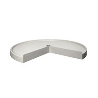 Rev-A-Shelf 24" Polymer Pie-Cut Lazy Susan Shelf Only Almond Independently Rotating Rev-A-Shelf 6901-24-15-52 Questions & Answers