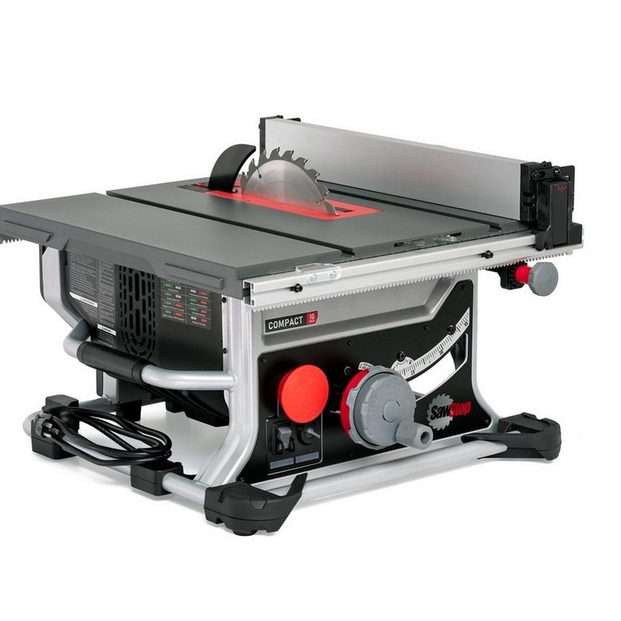 Does the table saw have a safety system?