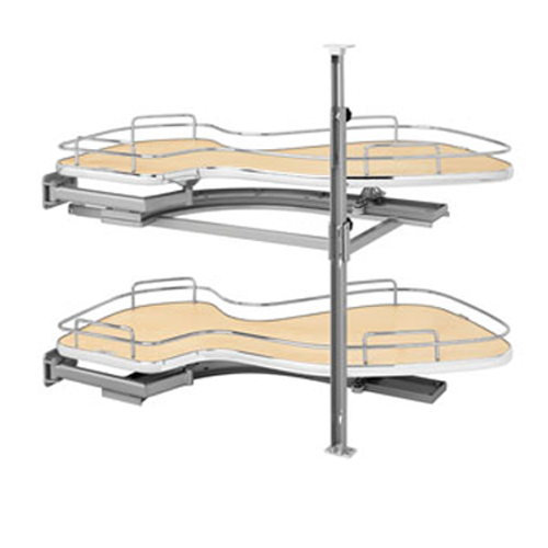 Are the shelve adjustable so if I have a large pot I can move the upper up