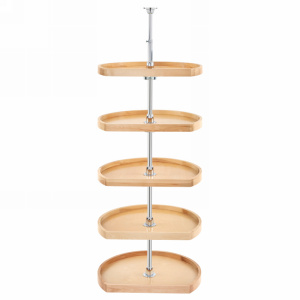 Rev-A-Shelf 22" Wood D-Shape 5 Shelf Only Lazy Susan Natural Maple Independently Rotating Rev-A-Shelf 4265-22-52 Questions & Answers