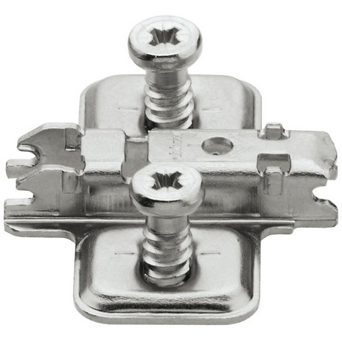 Blum 0mm CLIP Cruciform Mounting Plate with Elongated Hole Adjustment Pre-Mounted System Screws Blum 173L8100 Questions & Answers
