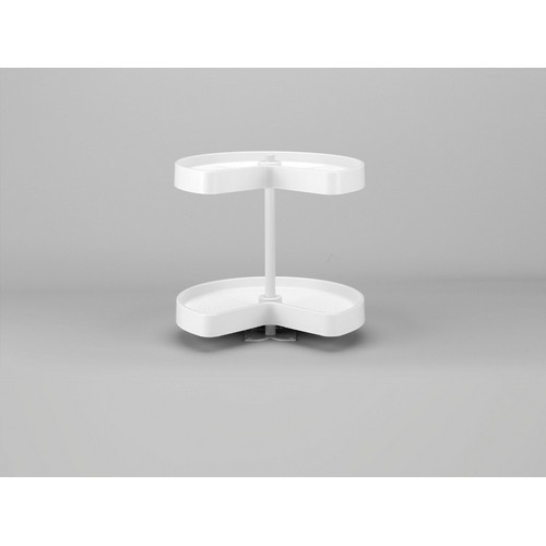 Rev-A-Shelf 28" Polymer Kidney 2 Shelf Bottom Mount Lazy Susan White Independently Rotating Rev-A-Shelf LD-2472-28BM-11-1 Questions & Answers