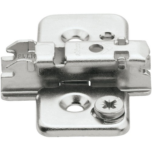 What is the standard plate for the blum 71B3750 inset 110 degree hinge?