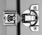 I need to replace some existing Grass hinges that have failed. Grass suggested contacting you to purchase. They suggested 02901-15 as the closest approximation to the obsolete model; however, I am fairly certain that my existing doors are drilled on 42 mm. Further, I am confused about the difference between the screw-on and dowel formats. It seems all Grass hinges have screws to affix the cup to the doors. My existing doors have at each cup location two rigid plastic offset anchors into which the screws holding the recessed part are driven. Are those doweled, then, or screw-on? Thanks, in advance, for your help.  Jim