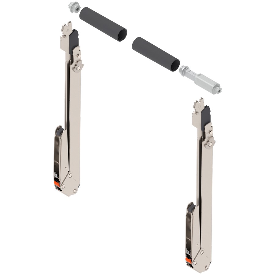 What is the height of the cabinet that this lever set can accommodate?