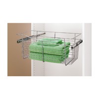 I purchased one 18" x 14" 11" pullout basket, CB-181411CR-3 as a test and want to purchase about 11 more 7" and 11" high baskets.  I want to attach to the shelves and NOT the side of the framed pantry cabinets.  My contractor told me that the one that I sent him can only attach to the side.  Can I attach these baskets to the shelves?