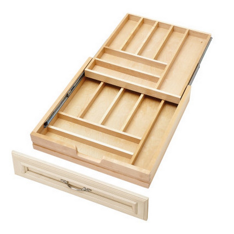 Rev-A-Shelf 21" Tiered Cutlery Drawer for Face Frame Construction No Slides Maple Rev-A-Shelf 4WTCD-24H-1 Questions & Answers