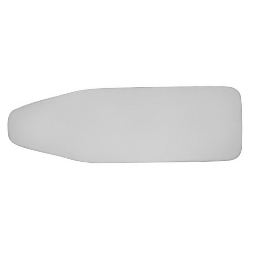 How does the ironing board cover attach to the board?