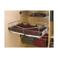 Rev-A-Shelf 30" x 14" x 18" Pull-Out Wire Closet Basket Satin Nickel Rev-A-Shelf CB-301418SN-3 Questions & Answers