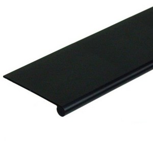 Aluminum Edge Pull 72" Long No Holes Satin Black Anodized Epco DP42-L-BL Questions & Answers