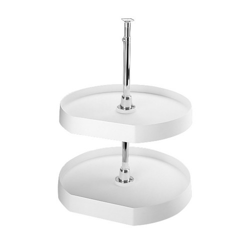 what is the width of the flat area on the 22 d shape lazy susan