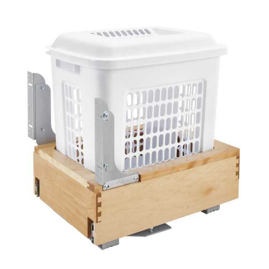 Rev-A-Shelf Wood Bottom Mount Hamper Pullout Natural Maple Rev-A-Shelf 4WH-RM-15DM-1 Questions & Answers