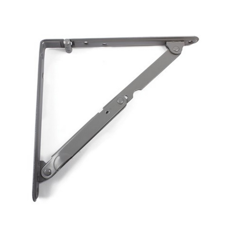 this bracket is for a small shelf  the part that goes against the wall is 12 inches. When it is down it  sticks out 16 inches. It has to be able to hold 20 - 25 lbs. And i want the bracket to be under the shelf. It also has to fold up when its not in use, iWill this bracket work for me or is there a better option?