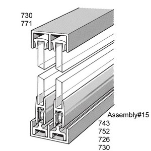 I am trying to use a track system to have two sliding mirrors on my bathroom vanity (there is a large storage cabinet behind the mirror. Is this track system appropriate for such an application?