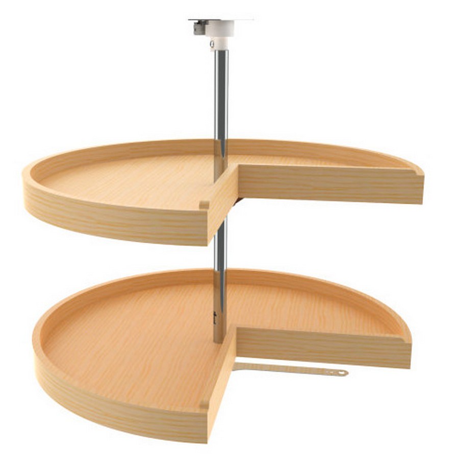 Rev-A-Shelf 28" Wood Pie-Cut 2 Shelf Lazy Susan Natural Maple Rev-A-Shelf 4WLS942-28-52 Questions & Answers