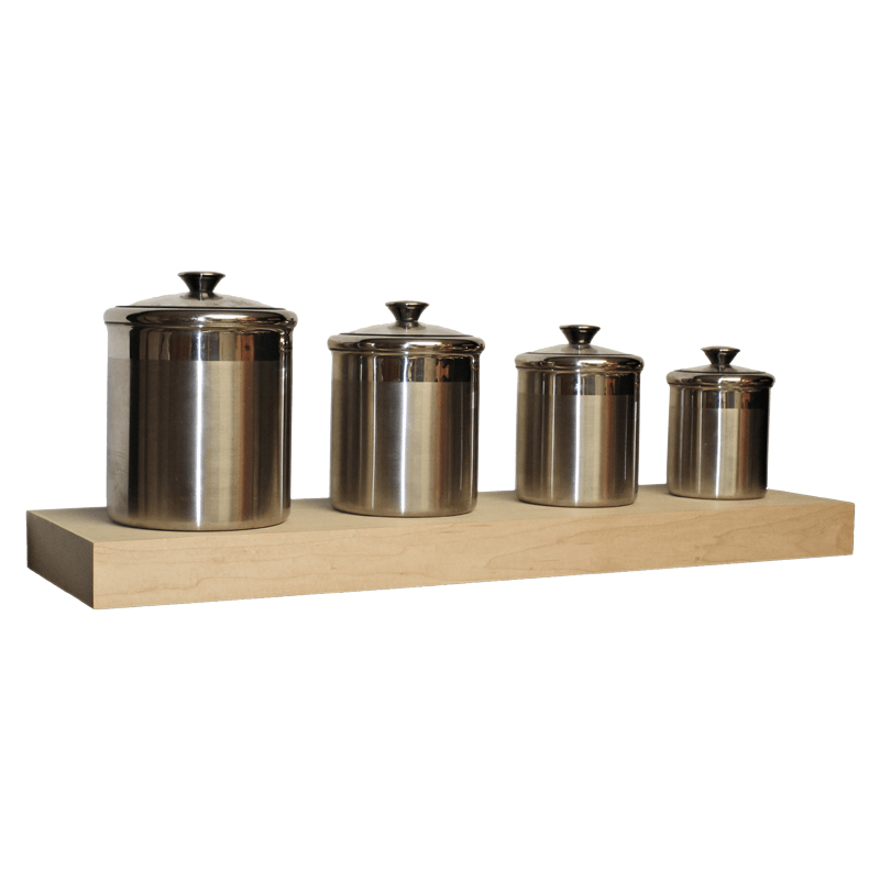 What do you suggest using to finish the maple shelves?