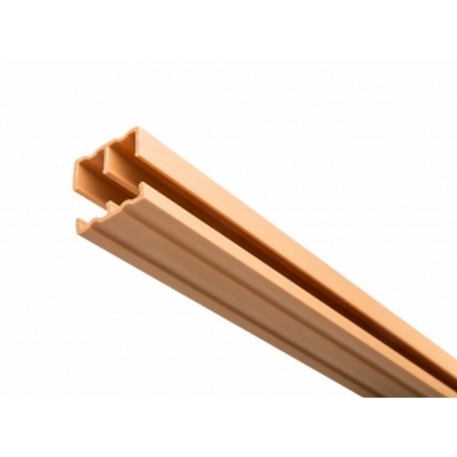 How is this track installed in an opening so that the glass is not rubbing/sliding over the fastener?