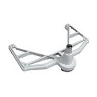What is the dimensional width of this half moon bracket? Smallest shelf width that can be mounted to it?