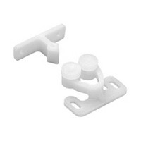 Plastic Double Roller Catch, Pull Force 7.0lb, White Sugatsune 6901/WHT Questions & Answers