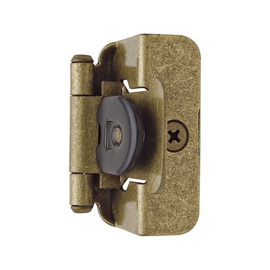 1/2" Overlay Double Demountable Self-Closing Hinge Burnished Brass Amerock BPR8704BB Questions & Answers