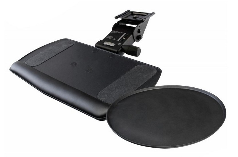 Ovation Arm with Keyboard Tray and Tilt and Swivel Mousing Surface Knape and Vogt 84342118 Questions & Answers