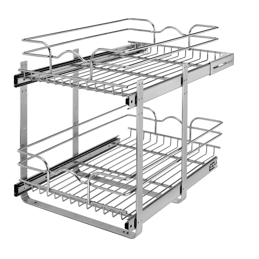 Rev-A-Shelf 15" x 22" Two-Tier Pull-Out Basket Chrome Rev-A-Shelf 5WB2-1522CR-1 Questions & Answers