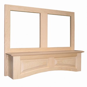 What are the dimensions of the two rectangle or square cutouts?
