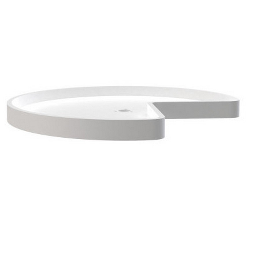 Rev-A-Shelf 28" Polymer Kidney Lazy Susan Shelf Only White Independently Rotating Rev-A-Shelf 6471-28-11-52 Questions & Answers