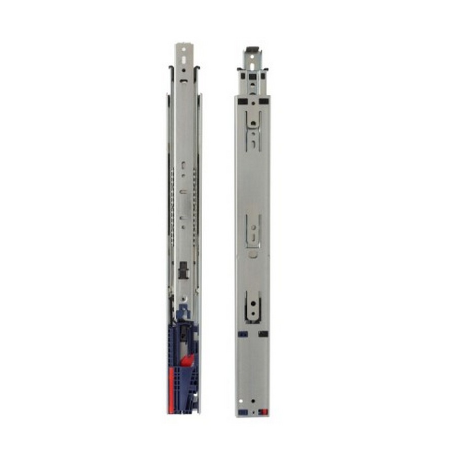 KV 8455FM 22" Side Mount 1" Overtravel Soft Close Drawer Slide Anochrome Polybag Knape and Vogt 8455FMP 22 Questions & Answers