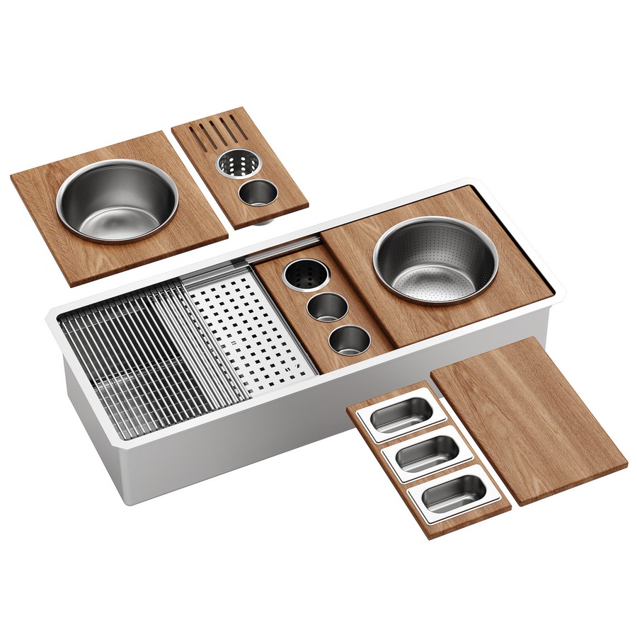 45" Undermount Single Bowl Stainless Steel Workstation Kitchen Sink Karran WS-100-PK1 Questions & Answers