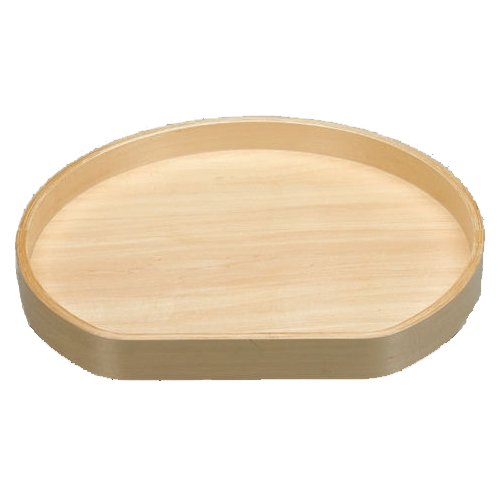 Is a 32" D-shaped lazy susan base slightly larger than a 32" full circle base? i.e. on a D-shape, does the 32" measure from the flat edge to the  opposite side or is it still the overall diameter? I'm making a diagonal corner base cabinet and trying to decide between the D-shape and full circle. Unfortunately the video on measuring the cabinets for the lazy susan's doesn't go into that much detail.