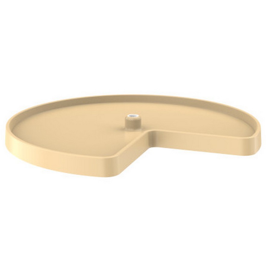 Rev-A-Shelf 28" Polymer Kidney Lazy Susan Shelf Only Almond Independently Rotating Rev-A-Shelf 3471-28-15-52 Questions & Answers