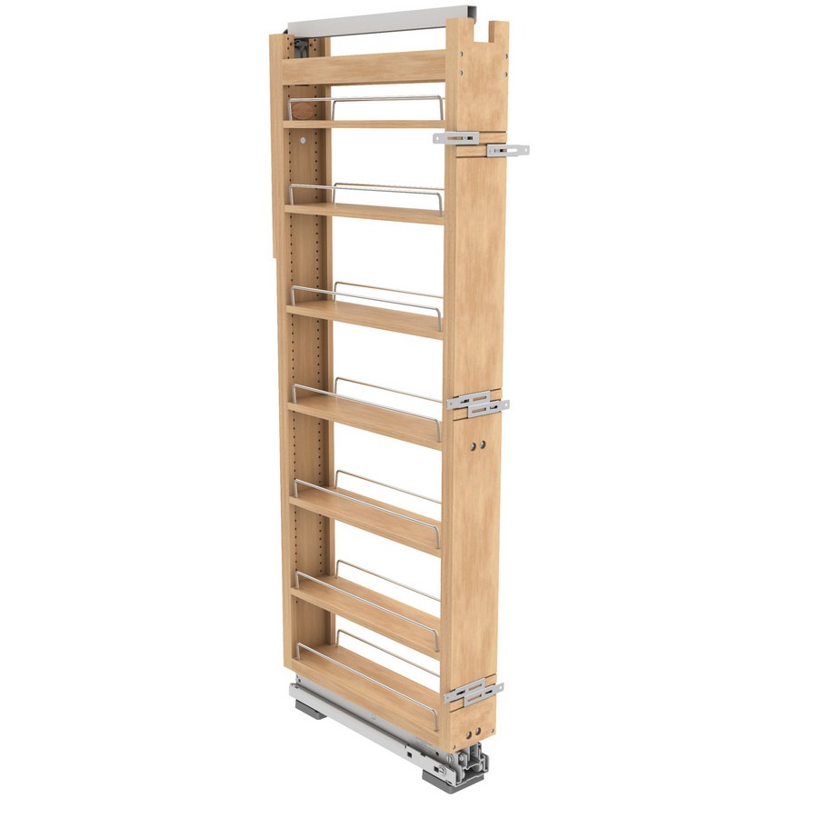 Rev-A-Shelf 5" Wood Tall Cabinet Pullout Pantry Organizer with Soft-Close 43" Tall Rev-A-Shelf 448-TPF43-5-1 Questions & Answers