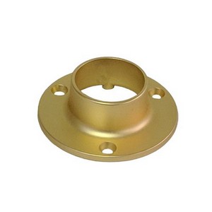 Closed Flange for 1-1/4" and 1-5/16" Round Closet Tubing Satin Brass Epco 861-SB hi I'm looking for solid brass closed flanges for a 1" dia. PVC rod... this is close but wonder if you have 1" dia. and if it's solid brass.