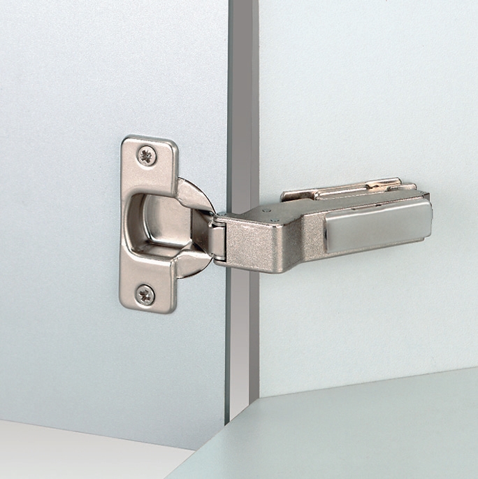 I have a 45 degree corner cabinet with Mepla hinge 502.205.76.00. the baseplate has a number 592.293 90.00. What replacement hinges and plates do you recommend. My cup is 35mm drilled 5mm from cabinet door edge, and  with 48mm screw spacing. I'd like the cabinet to swing the complete 135 degrees if possible. What base plate works with this hinge?