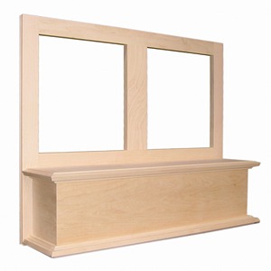What height cabinet does this mantel fit?