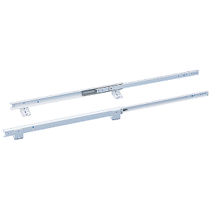 I have the Rev-A-Shelf RV-PB-L  -  35 Qt garbage can and need replacement slides. They're 22" in length. Do these work with that product? The best I can find online is that they are described by Rev_A-Shelf as being Slide Type: 75 lb 3/4 Extension Ball-Bearing Slides. The portion that slides out - the portion that slides between the bearings, seems to be 15/16" in width. Thank you!