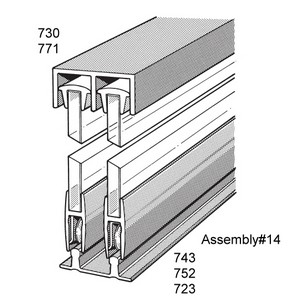 #14 Aluminum Sliding Door Track Kit for 1/4" Glass Doors 8' Satin Clear Anodized Epco 14-A-8 Questions & Answers