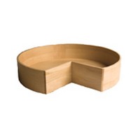 30" Wood Pie-Cut Deep Bin Super 1 Shelf Lazy Susan with Swivel Bearing Natural Maple Omega National T8530K30TR6DCBMNL1 Questions & Answers